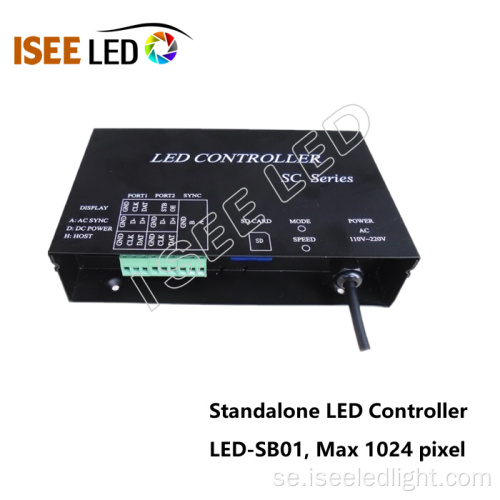 8-port LED-pixel SD-kortkontrollenhet